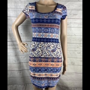 Mudd Floral Striped Dress